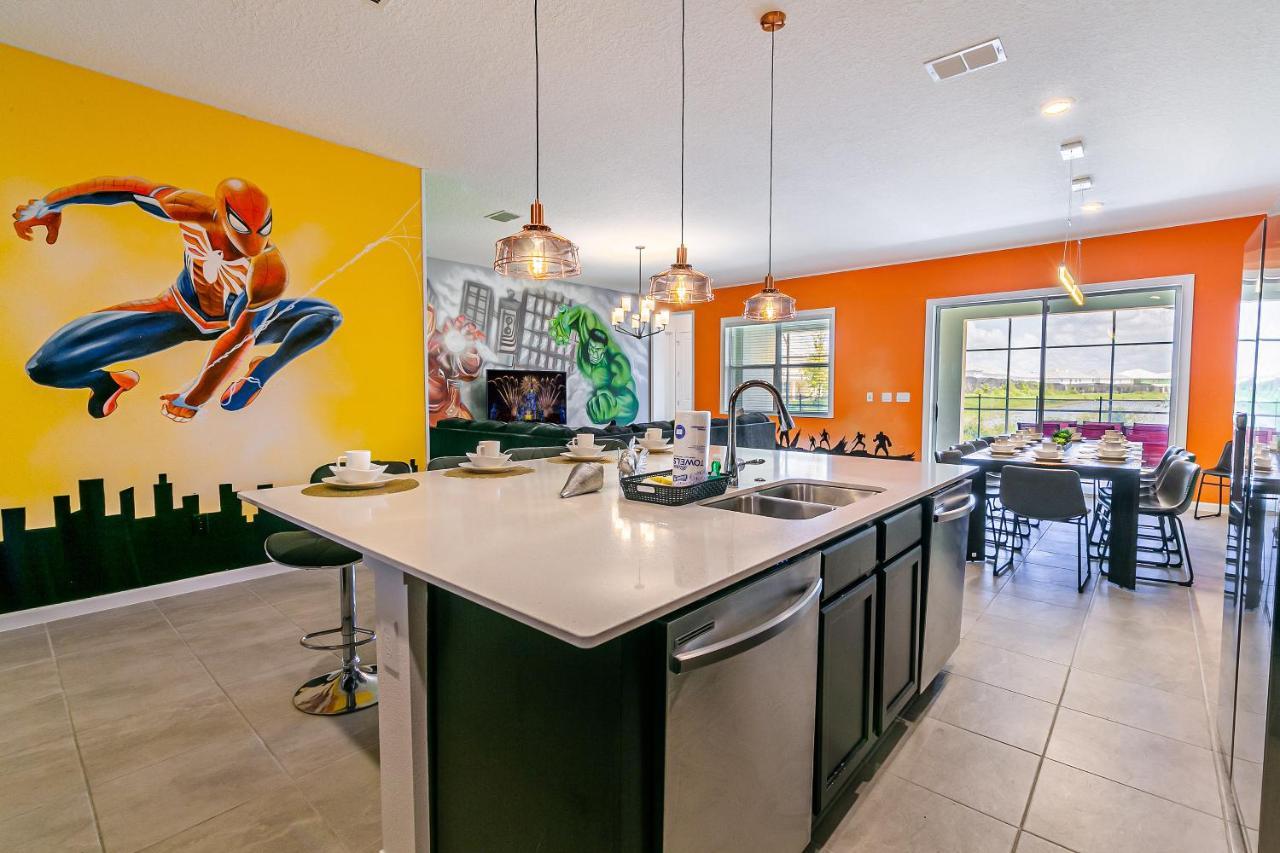 Luxury 12 Bedrooms Pool House 10 Min To Disney4630 كيسيمي المظهر الخارجي الصورة