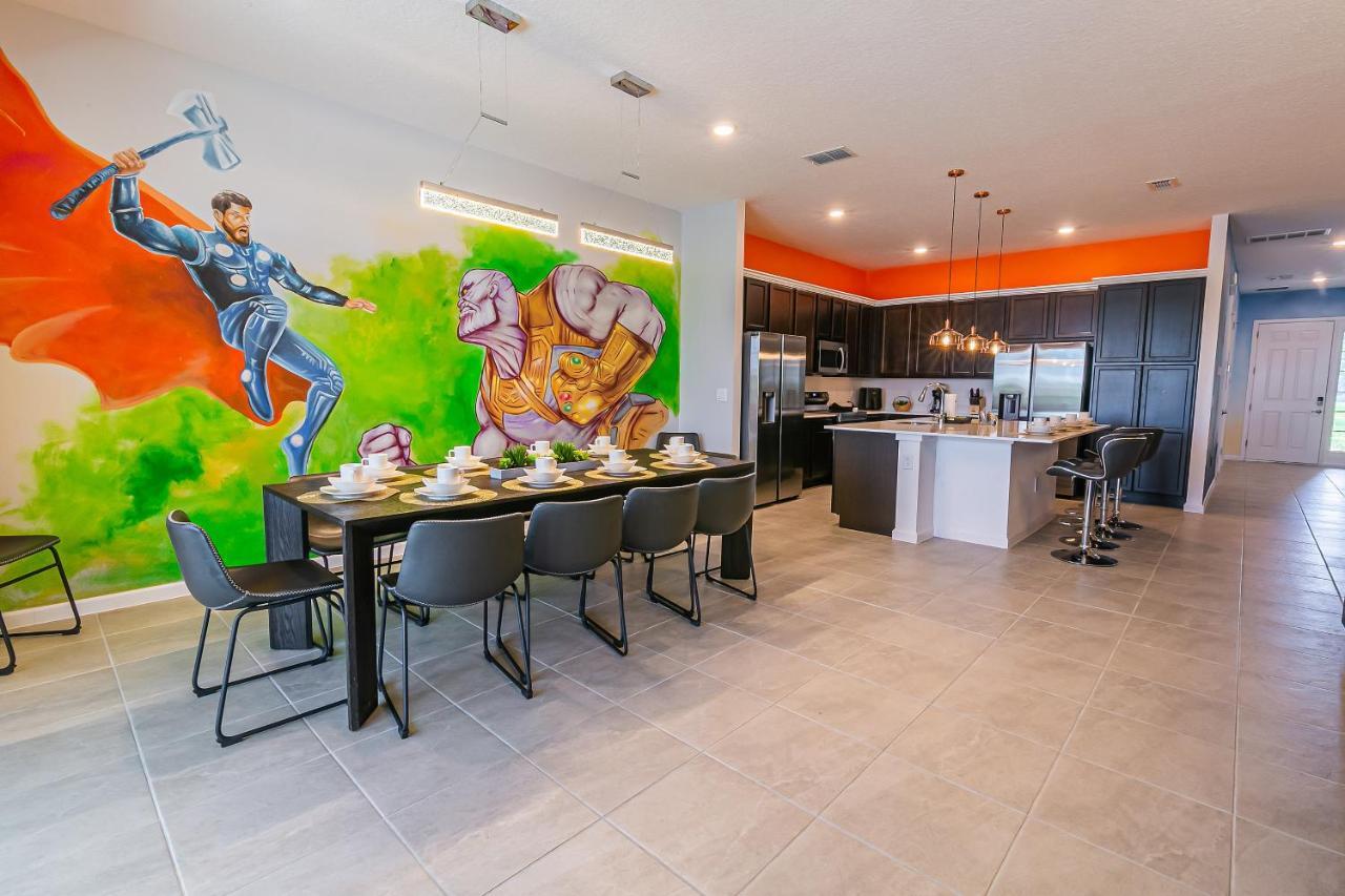 Luxury 12 Bedrooms Pool House 10 Min To Disney4630 كيسيمي المظهر الخارجي الصورة